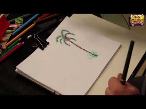 برنامج الرسام الصغير الحلقة رقم 2 بعنوان كيفية رسم النخلة البلدي والنخلة الغرية