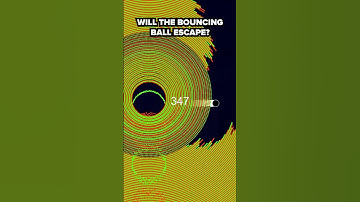 Can it escape? 🤔 #satisfyingvideo #physics #bouncingball