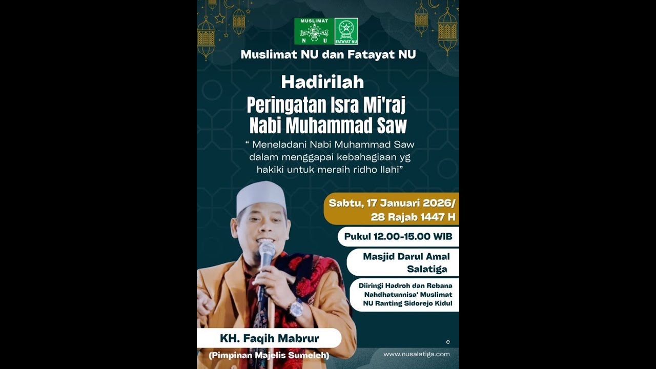 Peringatan Isra' Mi'raj Nabi Muhammad SAW Muslimat & Fatayat NU Kota Salatiga