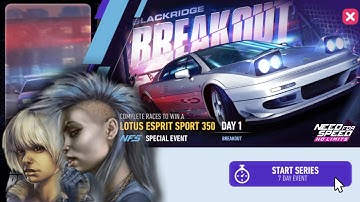 Lotus Esprit Sport 350 | Day 1  Breakout | NFS No Limits: Blackridge BREAKOUT