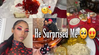 VLOG| FULL GRWM FOR VALENTINES DAY! HE SURPRISED ME ! 😱😍 &amp; I GAVE HIM A PEDICURE (HILARIOUS)