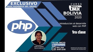 Introducción al desarrollo web con PHP - 1ra clase - (juanvladimir13)