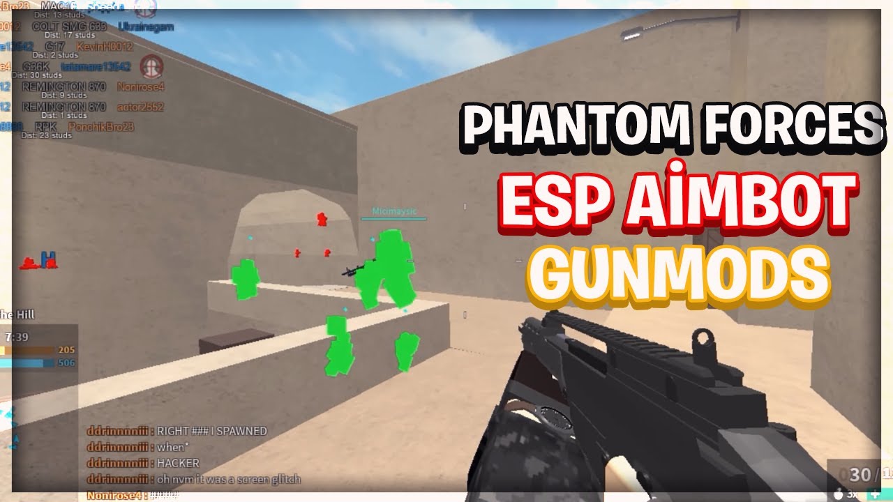 Phantom Forces Gun Mods Best Script Youtube - roblox phantom forces esp and aimbot