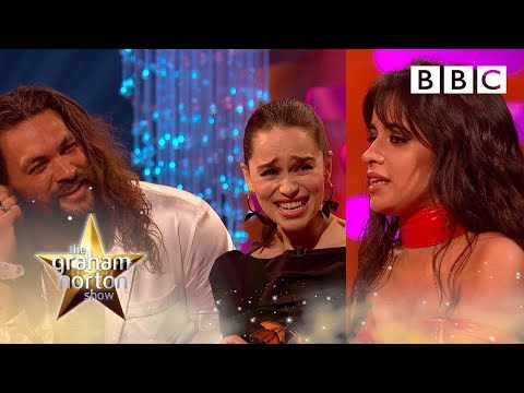 Camila Cabello hilarious fangirl moment over Emilia Clarke & Jason Momoa | Graham Norton Show - BBC