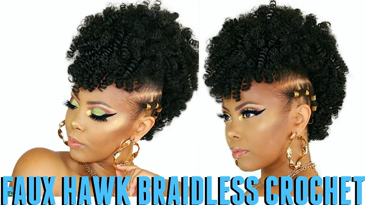 Get Stunning Curly Faux Hawk Without Braids! Try This Easy Braidless Crochet Tutorial