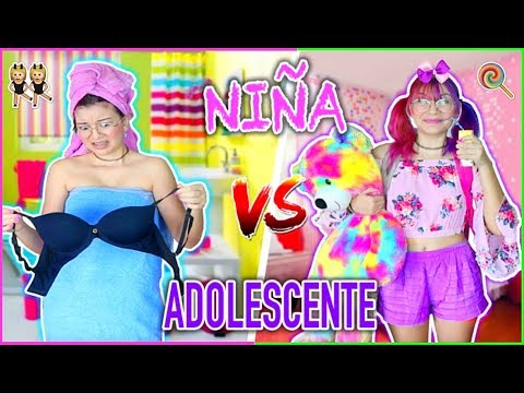 ¡NIÑA vs ADOLESCENTE! Rutina De Mañana Para La ESCUELA - Lulu99