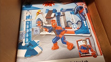 Mega bloks/construx The amazing spiderman oscorp spider lab review