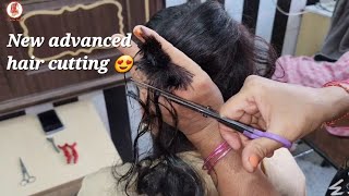 New Hair cutting video 2023 || Step with layered cutting.