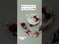 Anniversary Special Cake with Bouquets 🎂💐 |Handmade Bouquet 😍 #viral #shorts #love