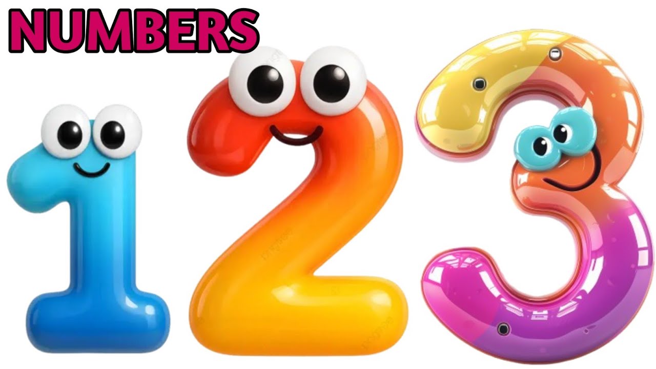 Learn to Count 123 Numbers, ABC with Cartoon|Number Song | Number