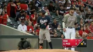 Reno's Marte hits leadoff triple