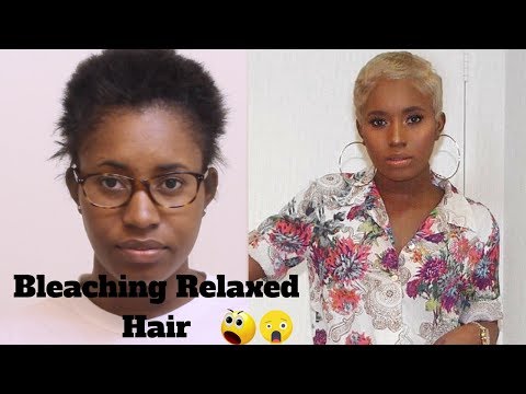 Black Hair to Blonde Hair Tutorial | Relaxed Hair