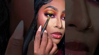 Summer Sunset Eyeshadow look @juviasplace 🌞 #eyeshadow #eyeshadowtutorial #makeup #sunseteyeshadow