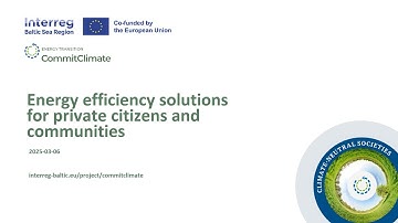 CommitClimate Workshop Energy Efficiency for Communities