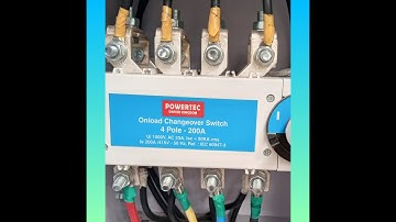 How to connect a 200A manual changeover switch