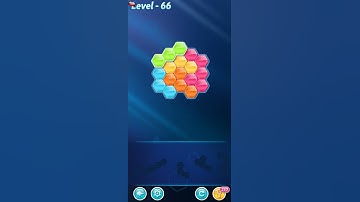 BLOCK! Hexa Puzzle! 5 Holic Level 66 (Rotate) - Lösung Solution Walkthrough