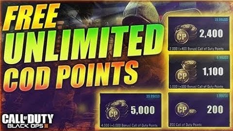 COD:BLACK OPS 4 Free COD Points Super Easy