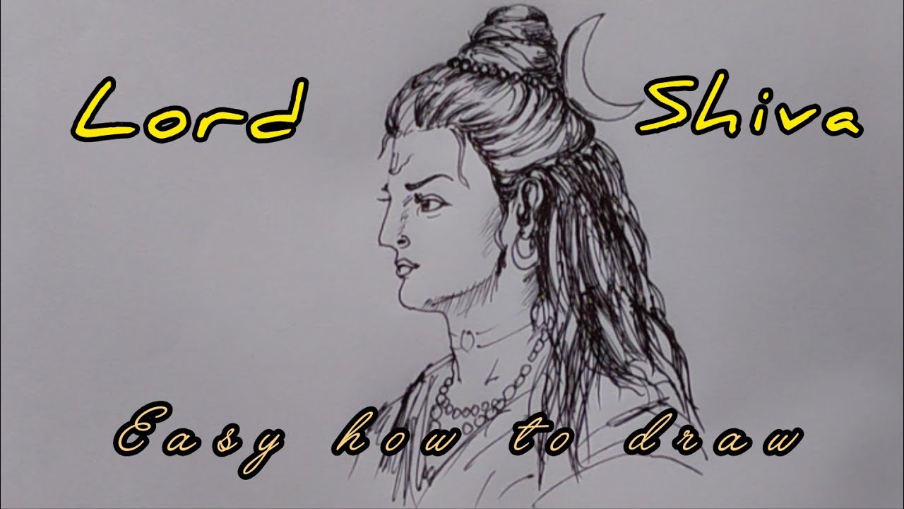How to Draw Lord Shiva Easy | how to draw lord shiva face easy | drawing | art | Nagranjan | sketch 