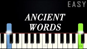 Ancient Words | EASY PIANO TUTORIAL + SHEET MUSIC by Betacustic