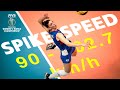 TOP 15 Powerful Spike SPEED 90-102.7 km/h | Women Volleyball World Championship 2018