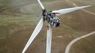 Wind turbine fire off I-70 in Ks