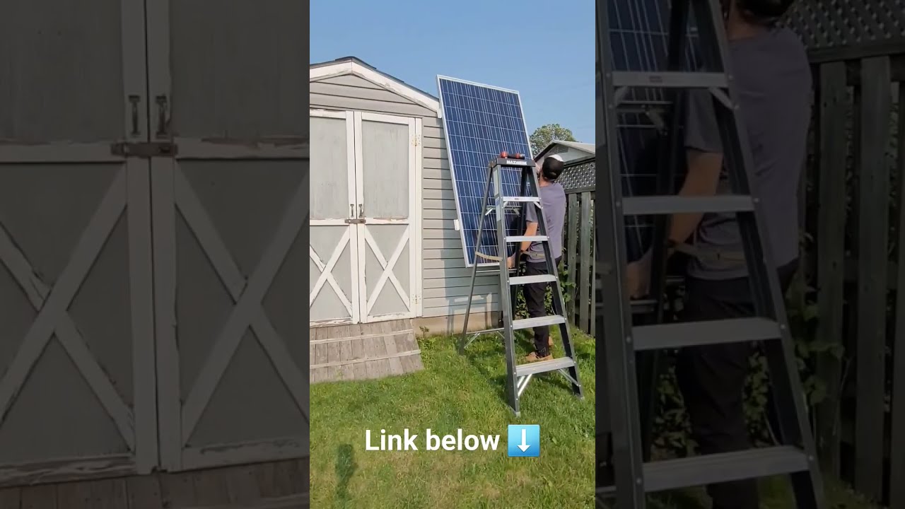 Solar Power On An Old Shed Lithium Offgrid