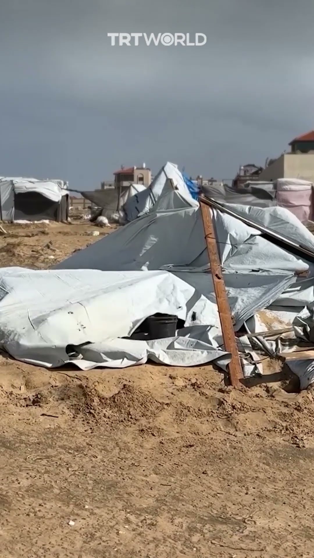Displaced Palestinians struggle amid harsh winter conditions