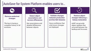 AutoSave for AVEVA System Platform version 5.0