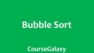 Bubble Sort Algorithm