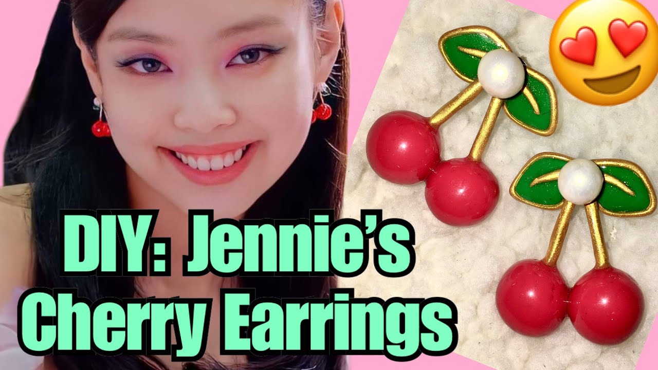 Cherry Earrings by Jennie Kim Blackpink Ice Cream, Tagalog