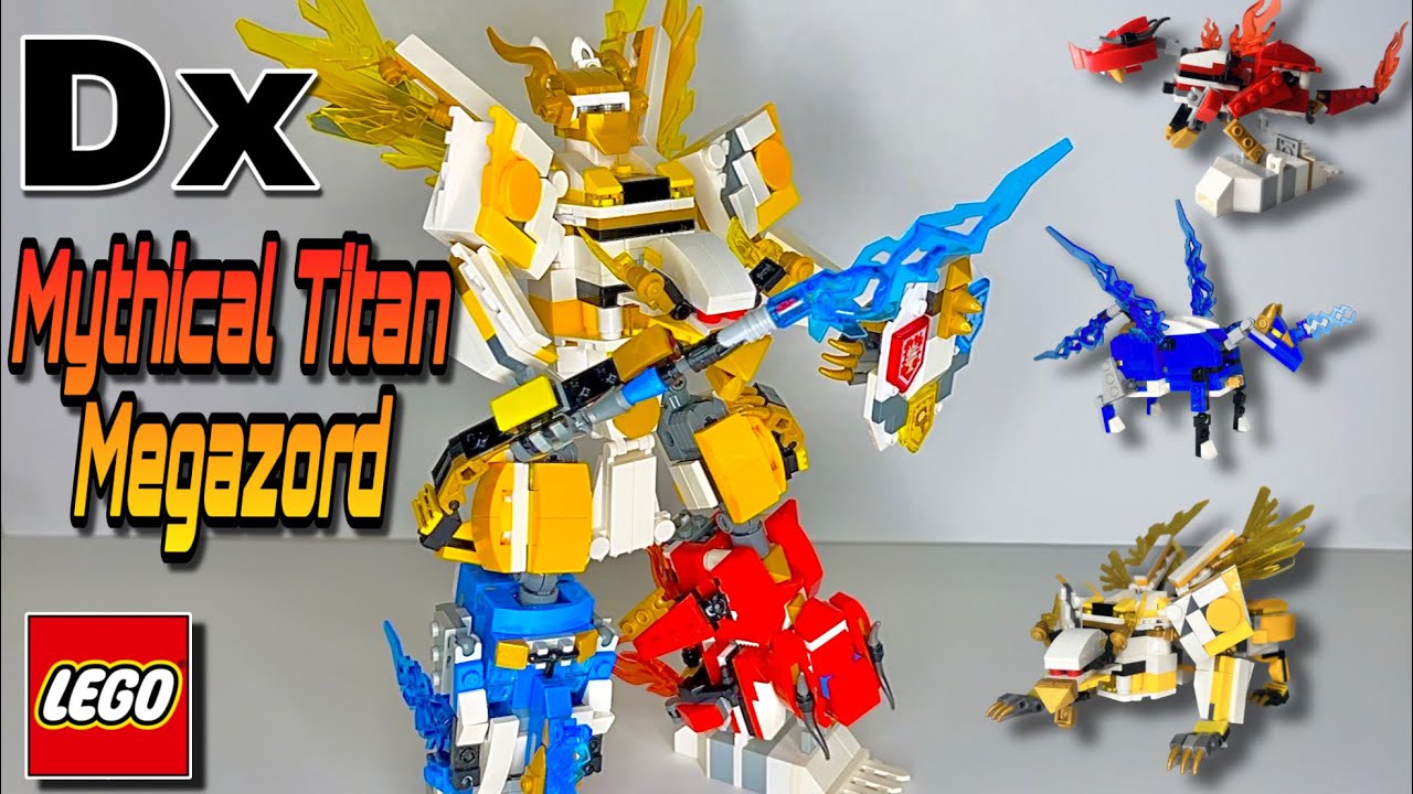 Dx “Mythical Titan Megazord” review (Lego Megazord) / [Lego combiner] #lego #powerrangers