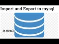 Import and export database in sql server 