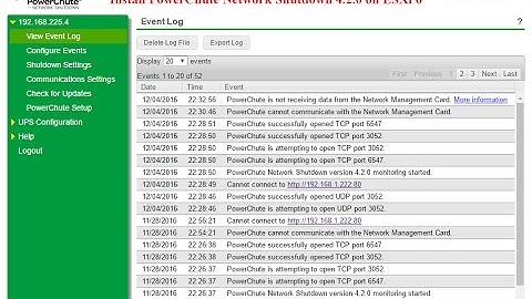 How to install and config PowerChute Network Shutdown 4.2 on ESXi 6