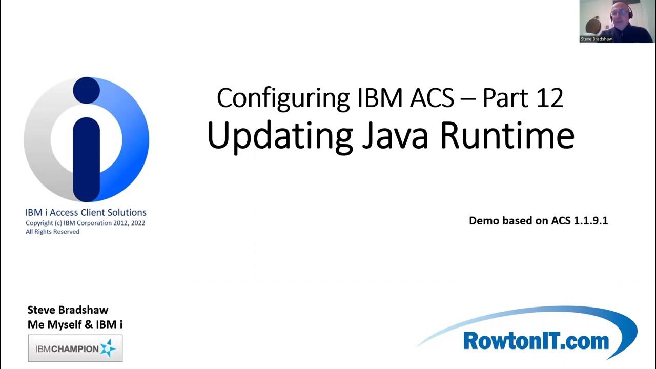 Configuring ACS Part 12 Updating Java Runtime YouTube