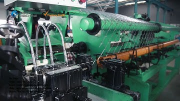 Full automatic chain link fence making machine