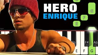 HERO - Enrique Iglesias ❤ | Piano tutorials | Piano Notes | Piano Online #pianotimepass #hero screenshot 2