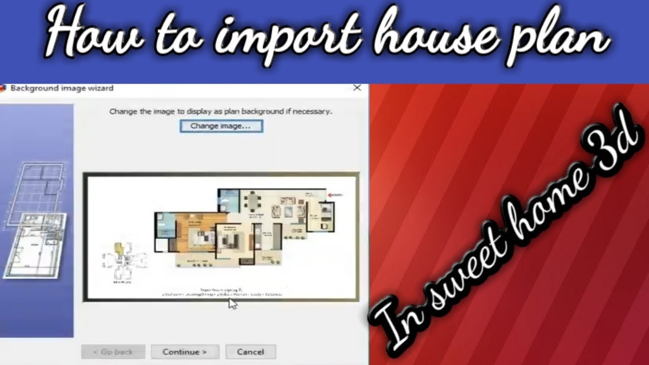 How to import plan and make an house in sweet home 3d - YouTube