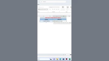 Replace Function In Excel #shorts #short #shortvideo #shortsvideo #youtubeshorts #viral #ytshorts