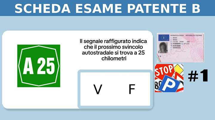 SCHEDA ESAME PATENTE B -2025- #1