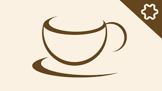 Cafe Coffee Shop Logo Design Tutorial / Adobe illustrator / Coffee Cup Logo / illustrator Tutorial