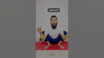 How to do Sutra neti for sinus 👃🏼|| Rubber neti || सूत्र नेति || Kamal yoga Kendra #shorts #yoga