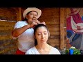 ASMR massage & limpia (cleansing) in Cuenca by Doña Isabel - hair & neck cracking, whispering 音フェチ