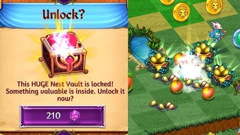 How to get Golden Midas Tree Seeds - Opening Huge Nest Vault for 210 Gem Merge Dragons