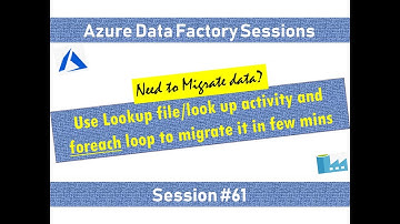 #61. Azure Data Factory - Data Migration to Azure SQL tables using Lookup file