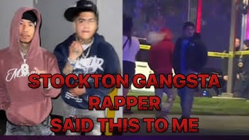 STOCKTON GANGSTA RAP SCENE..THEY GOT AT ME OVER MY RECENT POSTS..RAP DISS HAD NOTHING TO DO WITH IT😳