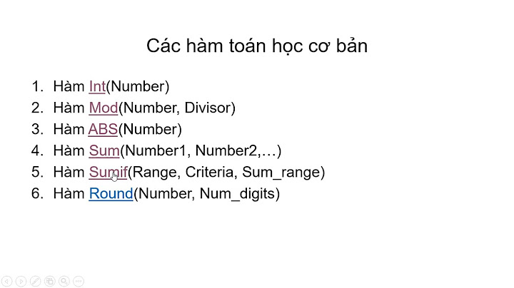 Các hàm excel thường dùng trong kế toán ví dụ năm 2024