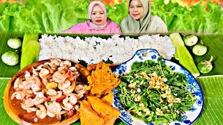 Segerudang Sambal Picit Kuah Asam & Bayam Cah Bawang Putihmukbang Indonesia