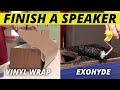 How to finish a speaker with vinyl wrap  exohyde