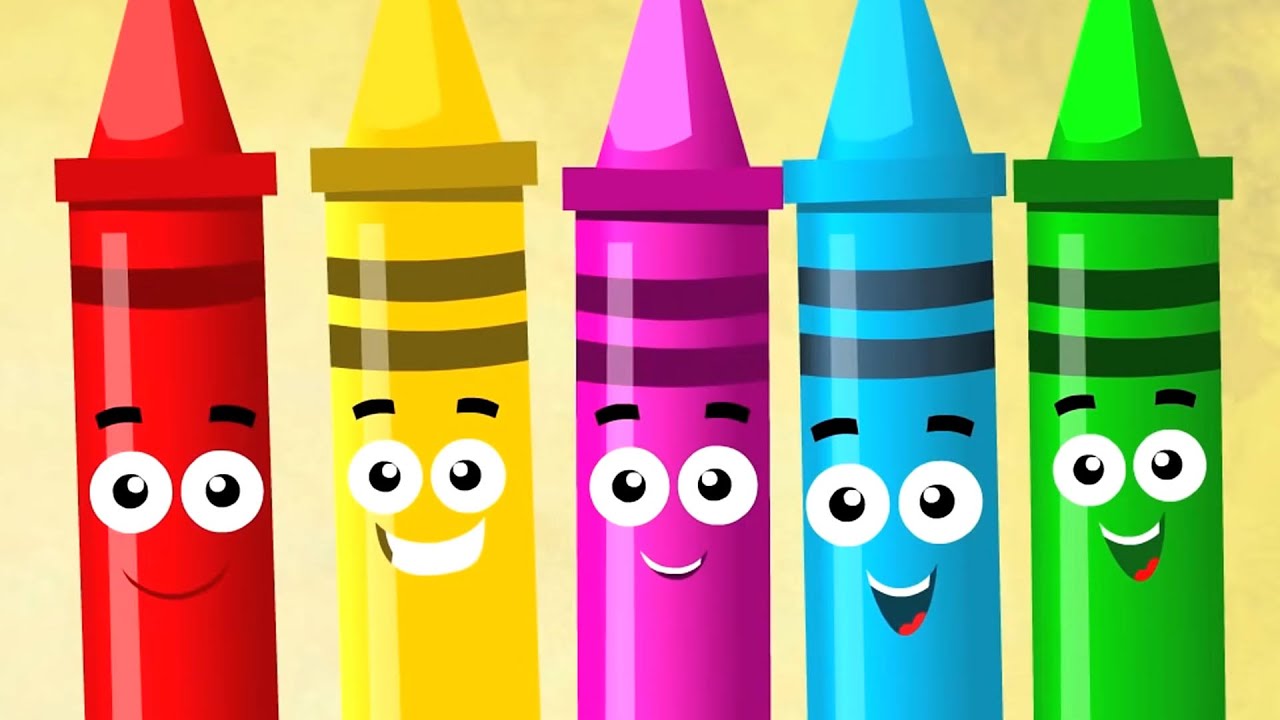Five Little Crayons + More Kids Rhymes and Preschool Songs YouTube