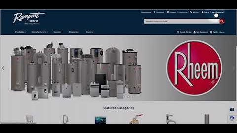 Requesting a Login on RampartSupply.com